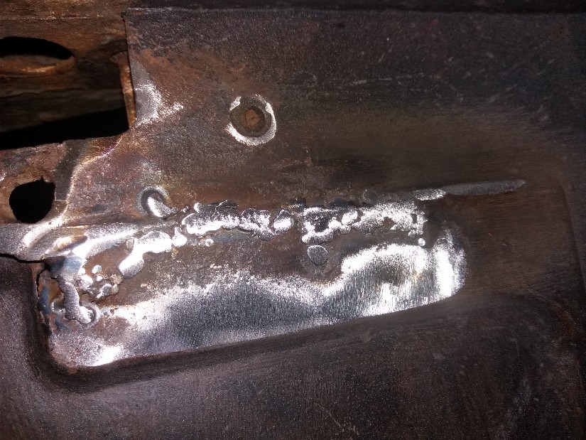 After some tidying up with the flap-wheel!